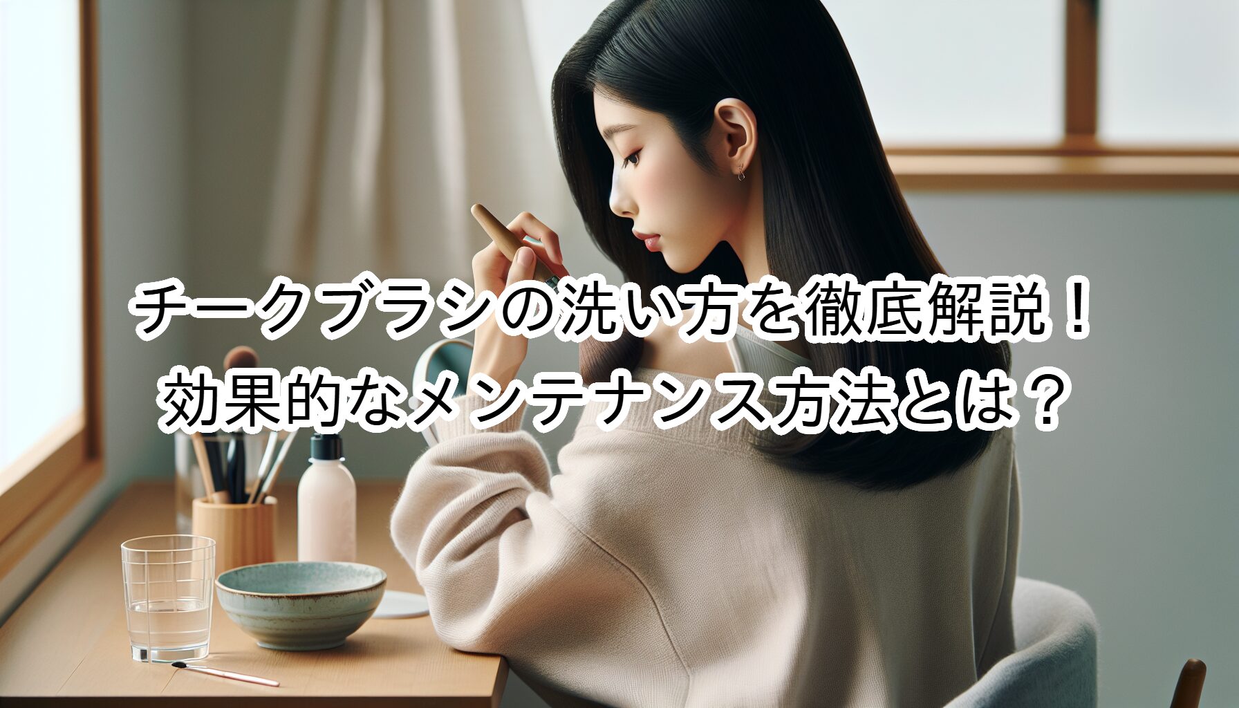 チークブラシの洗い方を徹底解説!効果的なメンテナンス方法とは?